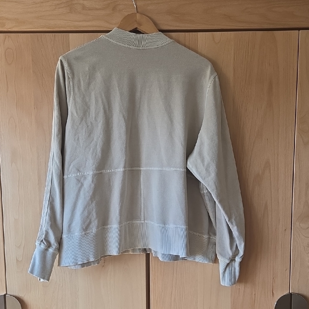 Athleta Neutral Bomber Jacket, Athleisure, Oversized, Comfort, VGUC - Picture 7 of 9